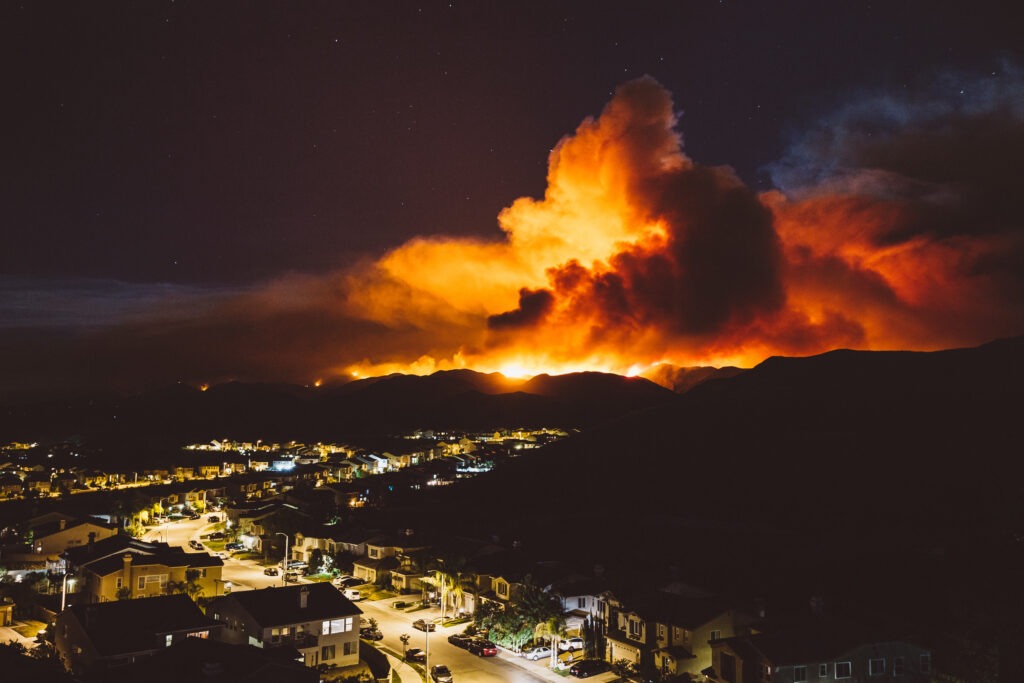 Eaton fire in Pasadena